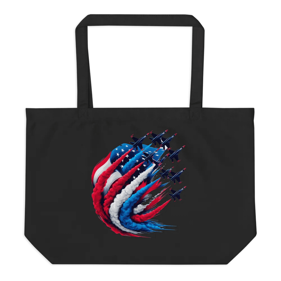 Patriotic Swirl Organic Tote product image (11)