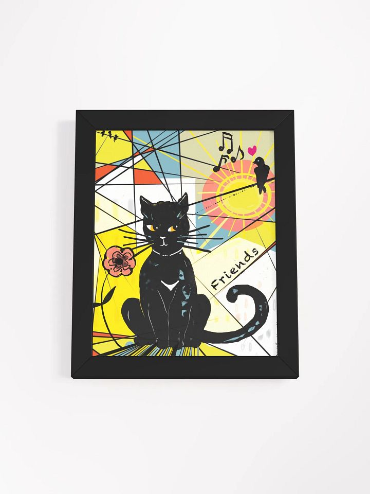 CityCatPaint 'Friends' - Framed Art product image (1)