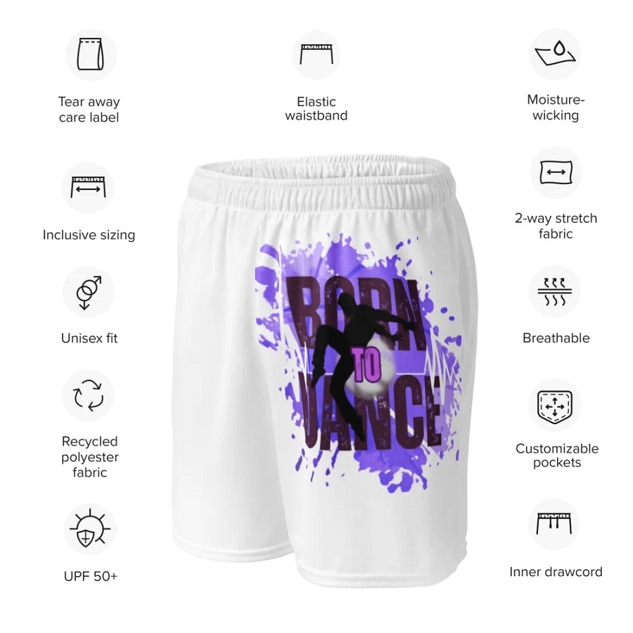 Expressive Born to Dance His Silhouette Mesh Shorts product image (11)