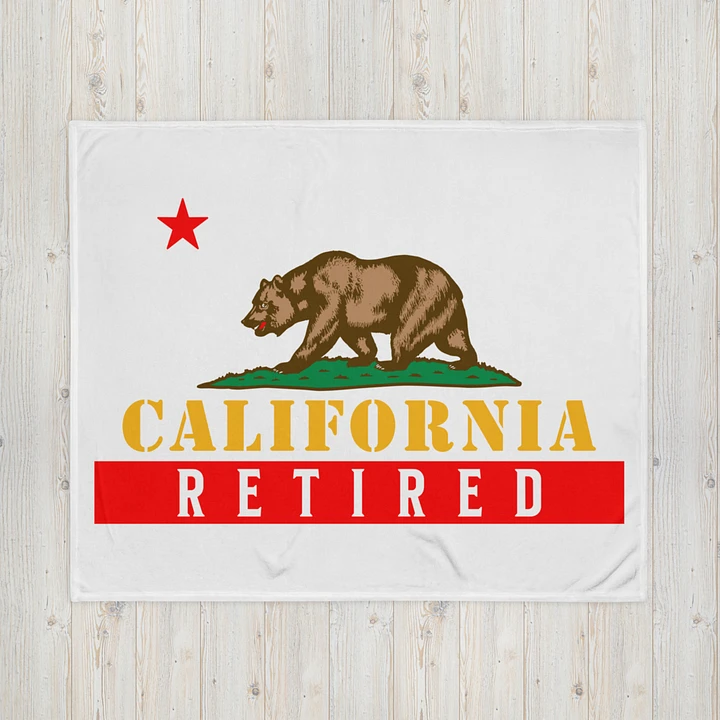 California Retired - state flag with bear and star product image (1)