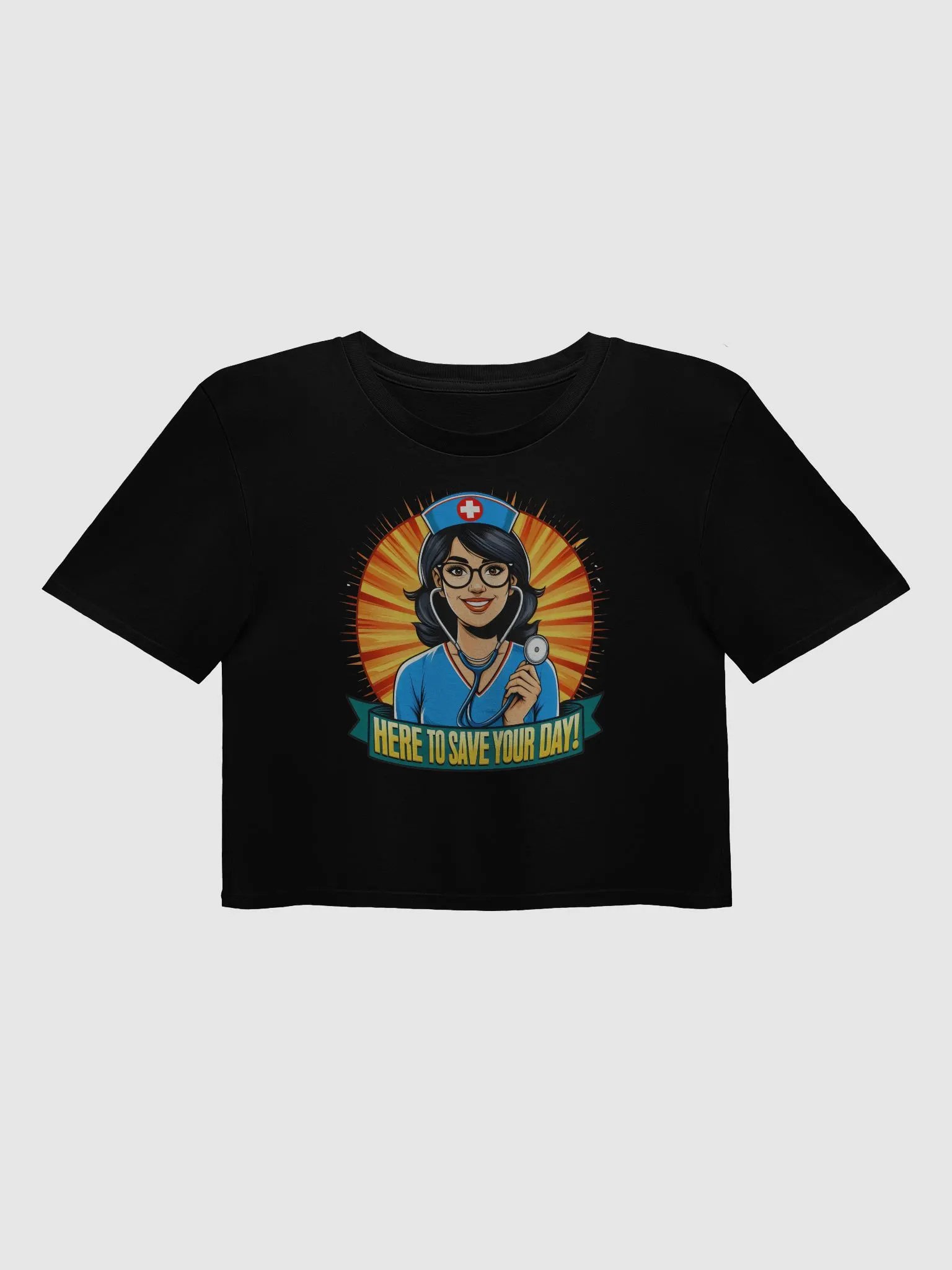 Smiling Nurse Premium Crop Top product image (1)