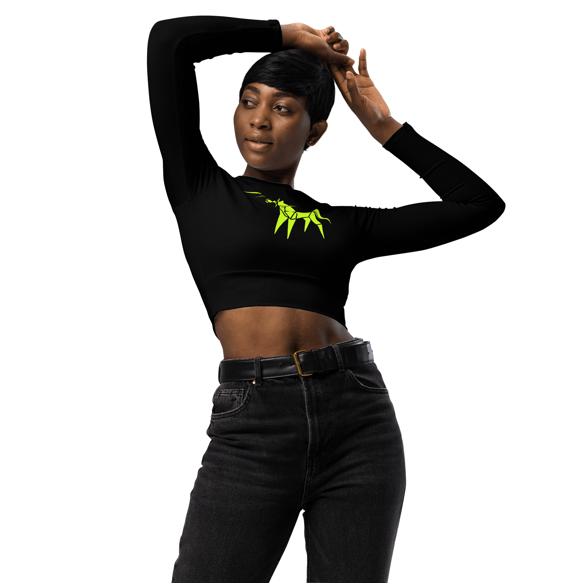 Lil' Origami Crop Long Sleeve [Unicorn] product image (3)