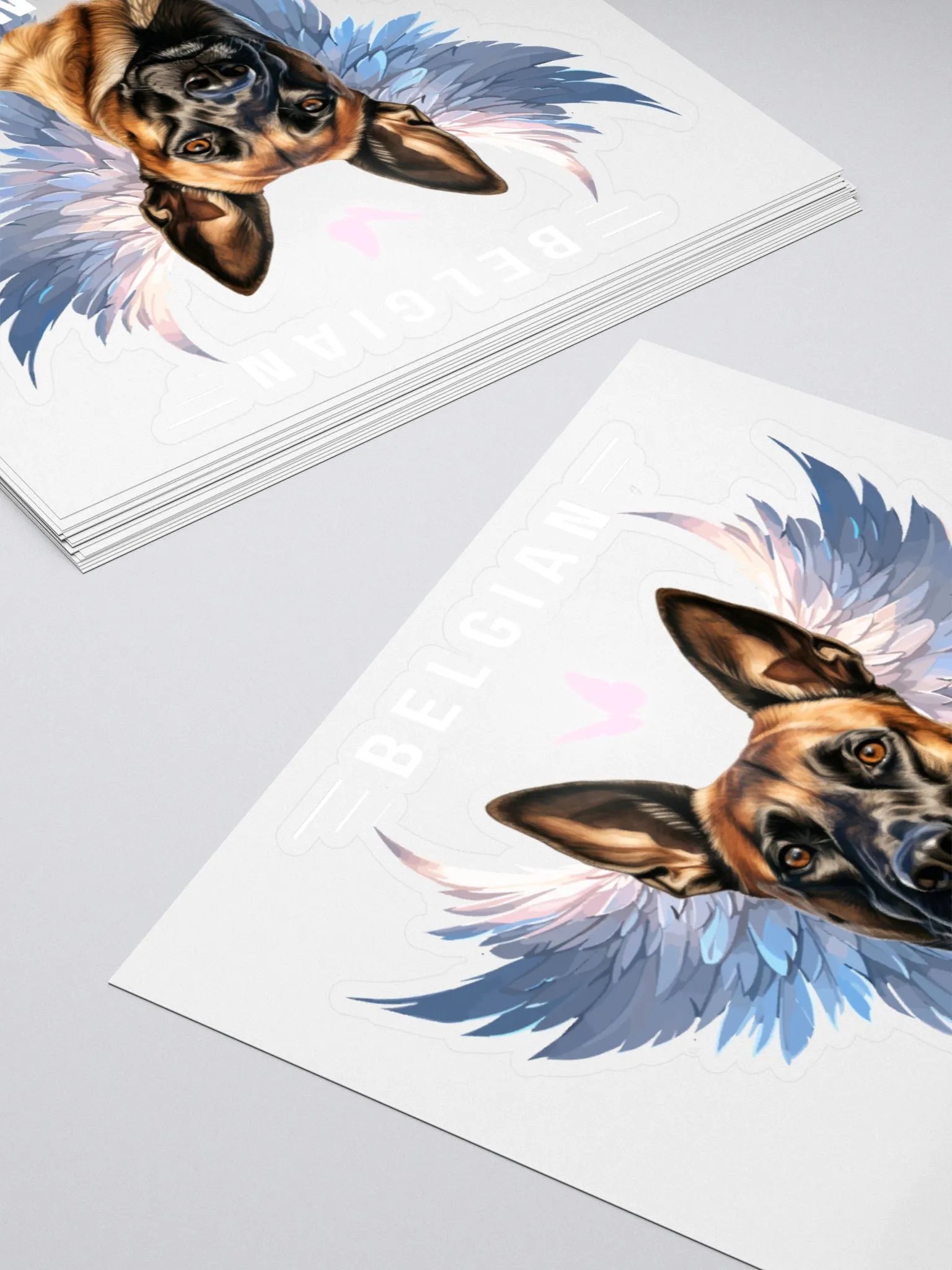 Winged Belgian Malinois Sticker product image (5)
