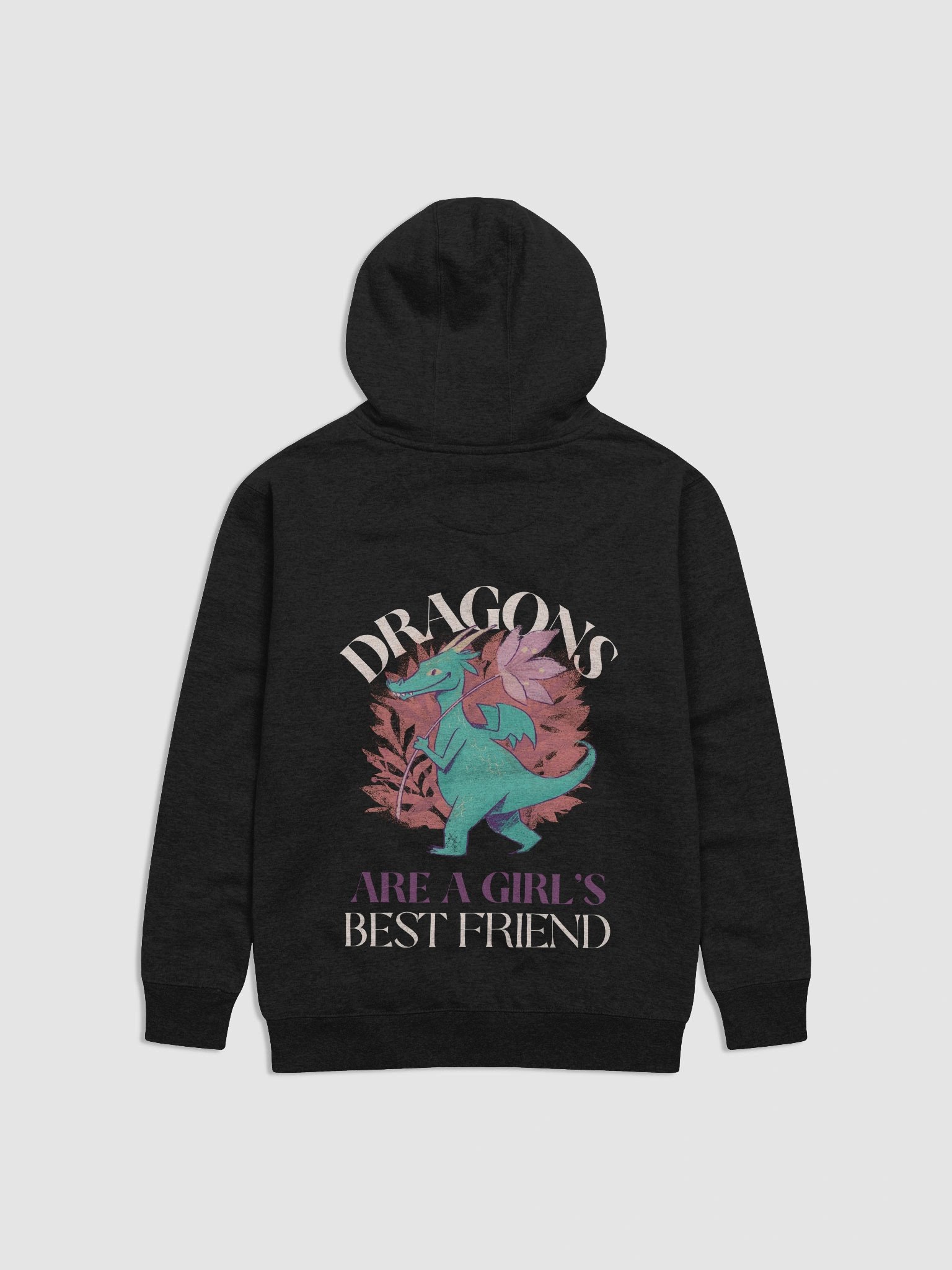Dragons Are A Girl's Best Friend Dragon Girl Woman Friendship Hoodie product image (1)