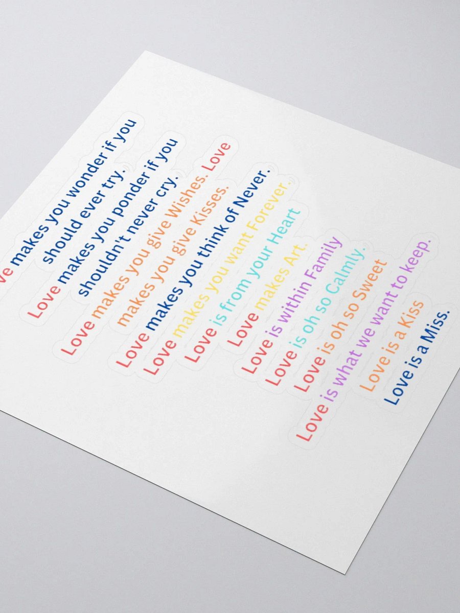 What is love long Stickers product image (10)