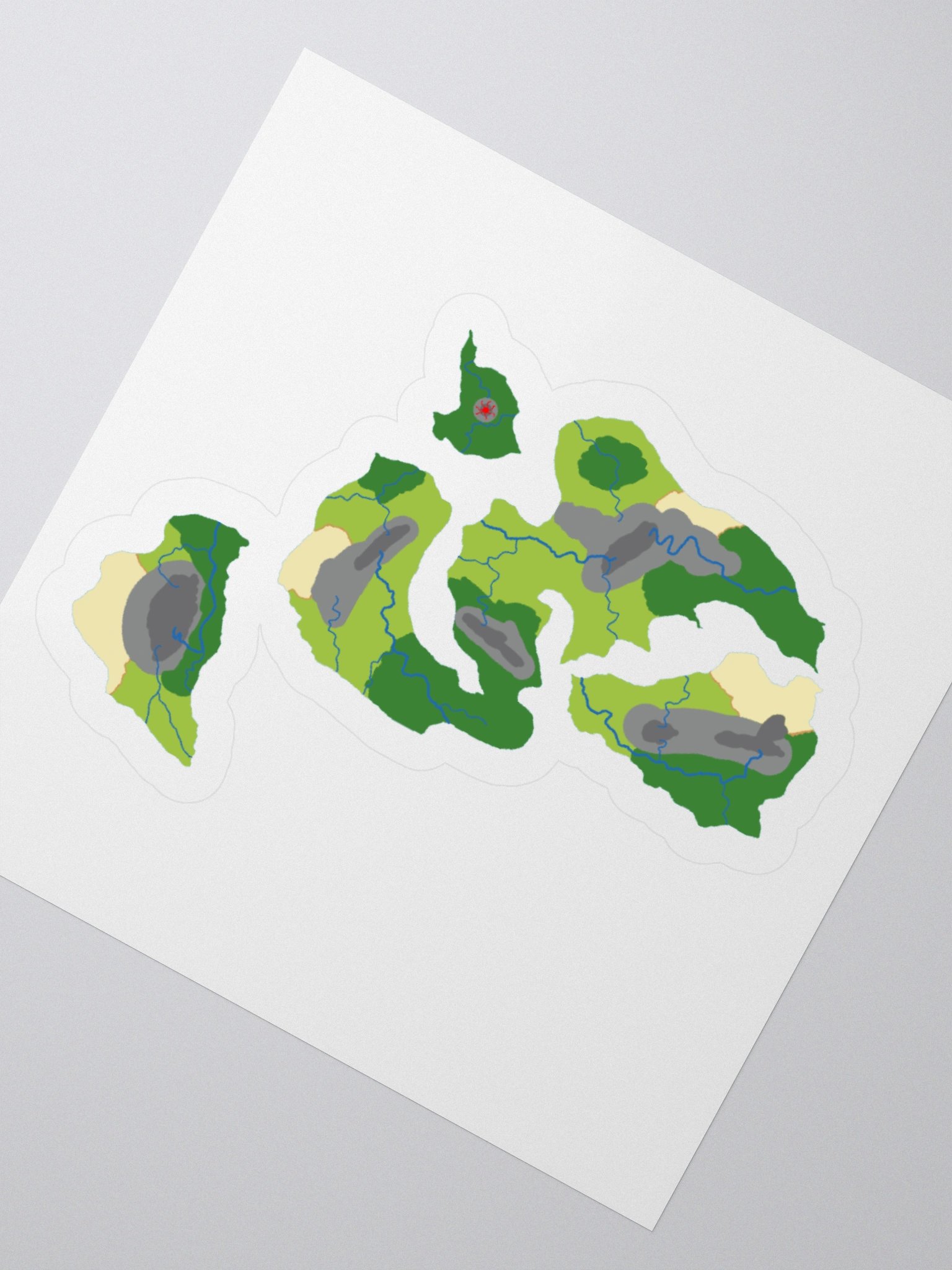 Demetheria Geographical Map Sticker product image (2)