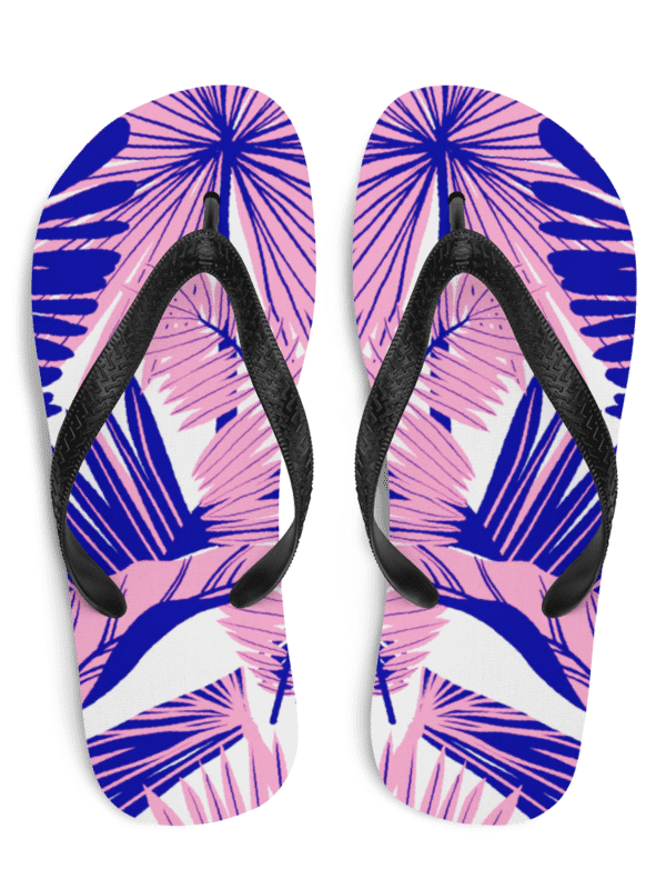 Vibrant Fronds Flip Flops product image (1)