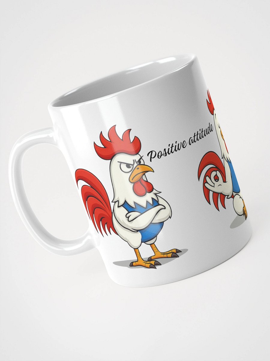 Mug Blanc, Coq Zen - Positive attitude et J'râle plus, j'suis zen - Cadeau Humour Français Zen product image (1)