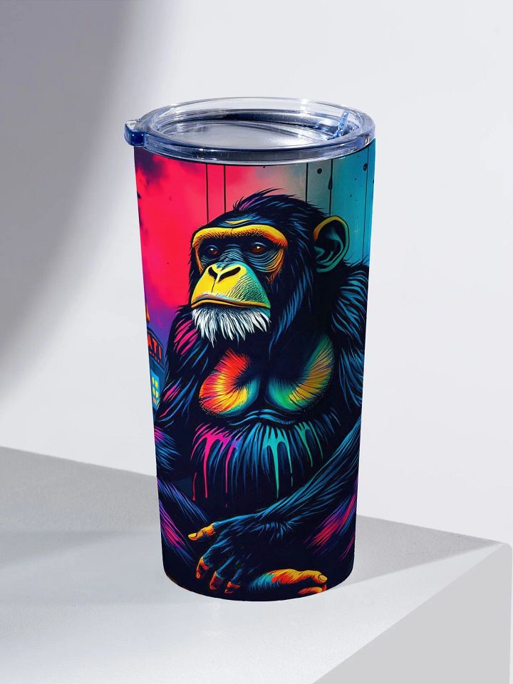 Neon Serenity Chimpanzee Tumbler product image (2)