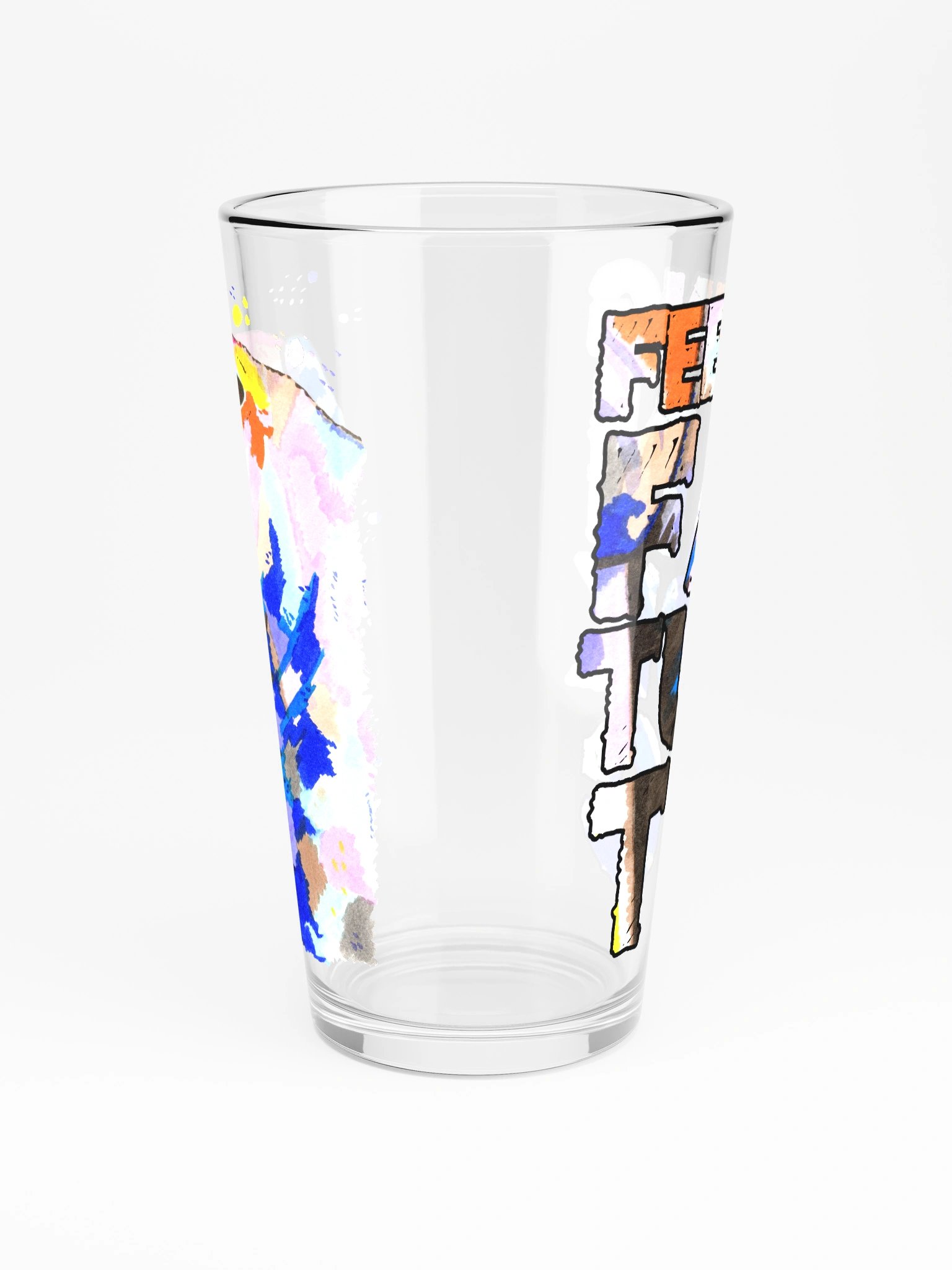 Walrus Watercolour Pint Glass product image (8)
