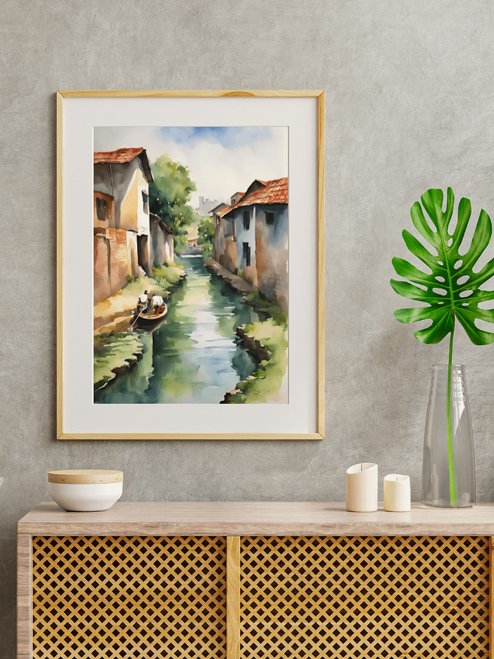 Watercolour Painting Printable Wall Art of BACKWATER product image (2)
