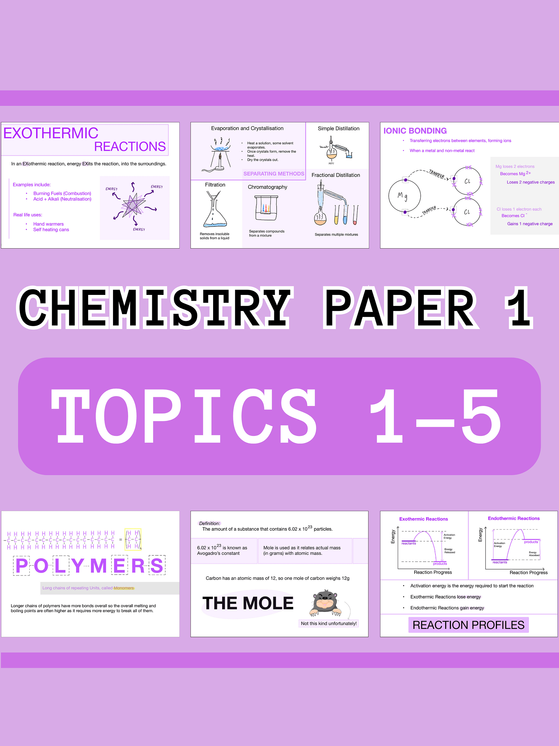 AQA GCSE Chemistry Paper 1 Revision Notes (35 Pages) | Revision Made Easy product image (1)