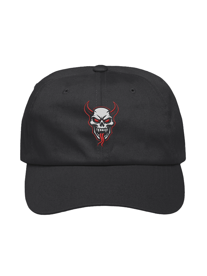 Demon Skull Minimalist Dad Hat product image (1)