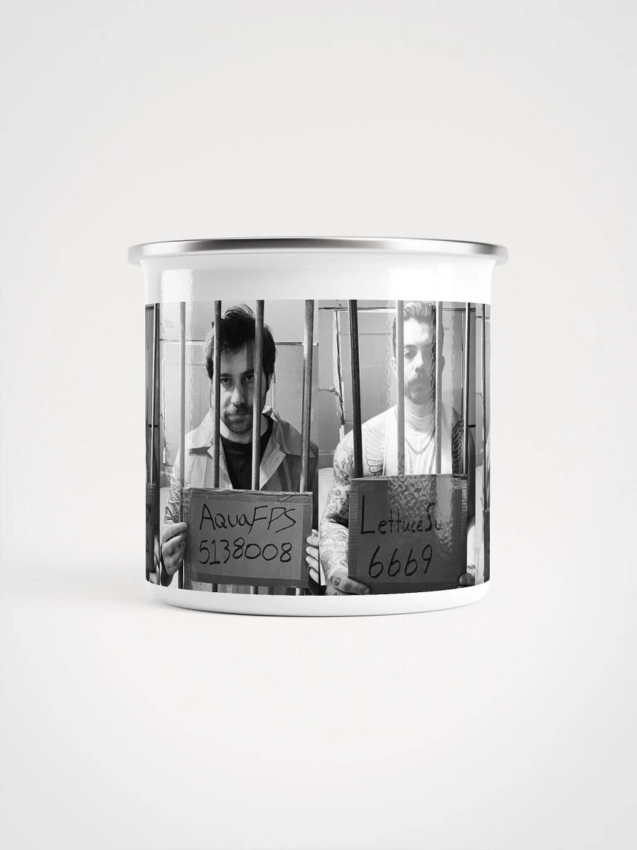 Behind Bars Enamel Mug product image (2)