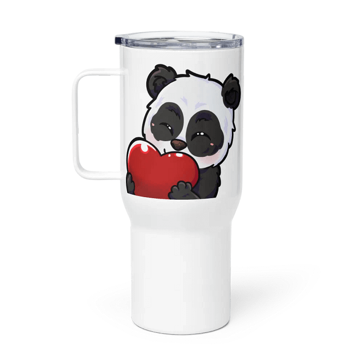 Panda Love Travel Mug with Handle product image (1)