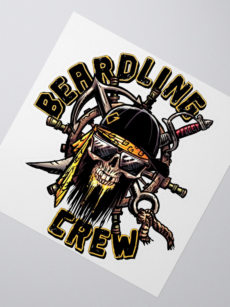 Beardling Crew Skull - Kiss Cut Stickers product image (2)