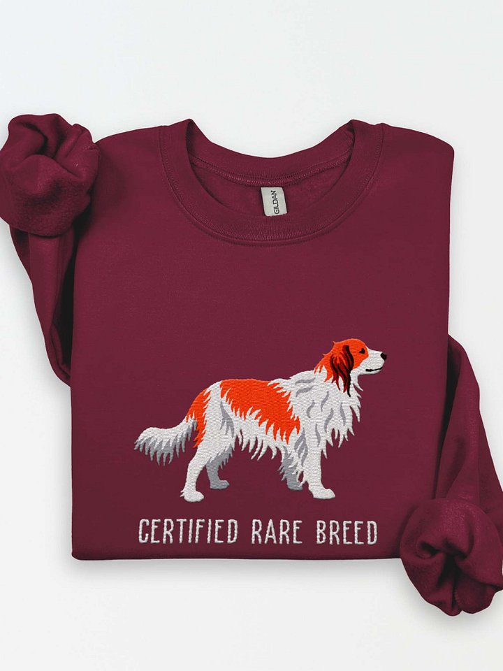 Certified Rare Breed Sweatshirt (Embroidered) of a Kooikerhondje product image (1)