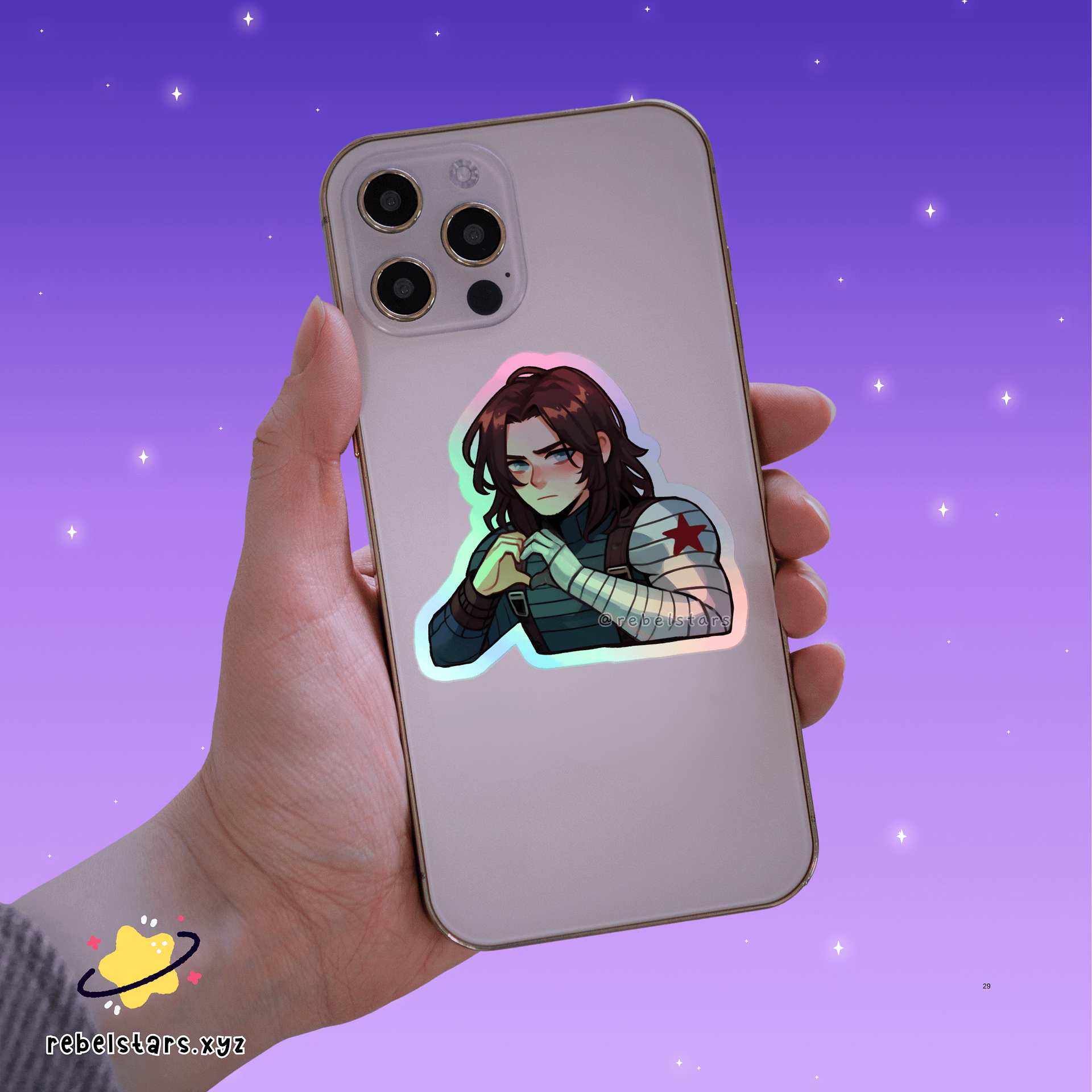 Winter Soldier Inspired Holographic Sticker product image (1)