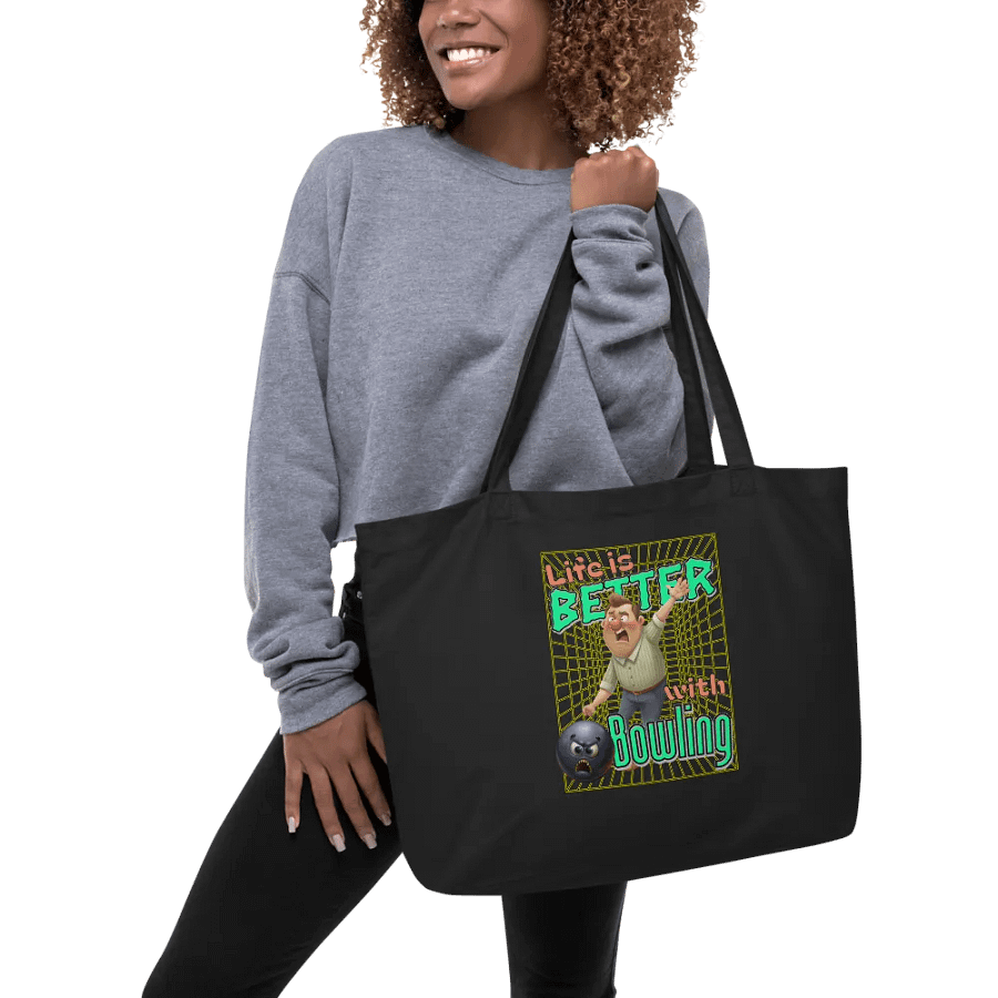 Life Is Better With Bowling Organic Cotton Tote product image (3)