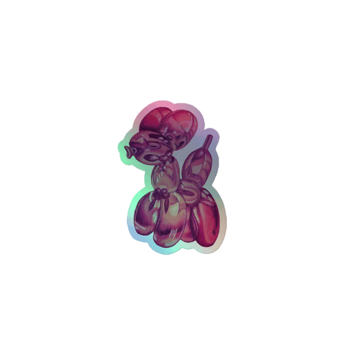 Balloon Doggy Holographic Sticker product image (1)