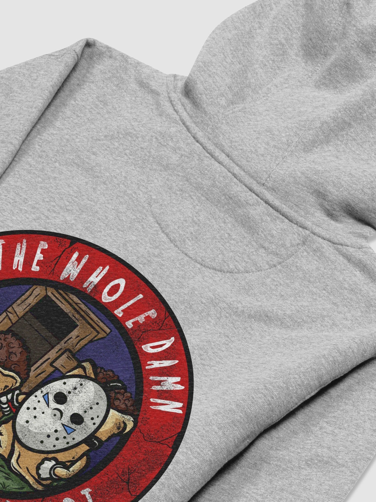 the whole damn enchilada logo hoodie grey product image (4)