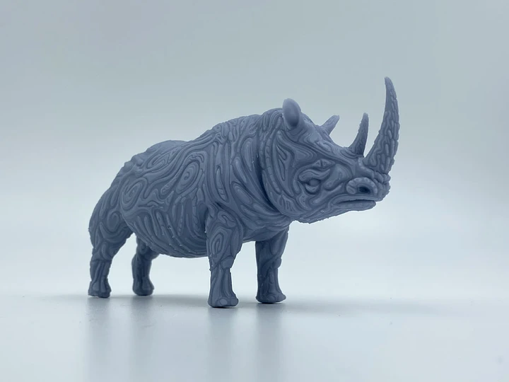 Rhino Morphogenesis- Gray Resin product image (1)