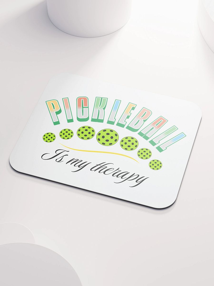 Pickleball Is My Therapy Mouse Pad product image (3)