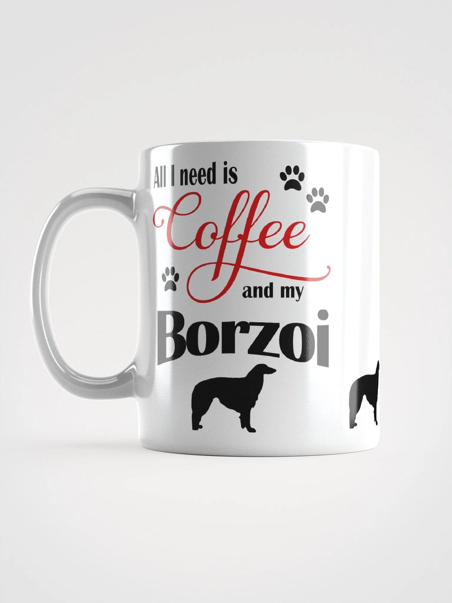 Coffee and my Borzoi Mug product image (6)
