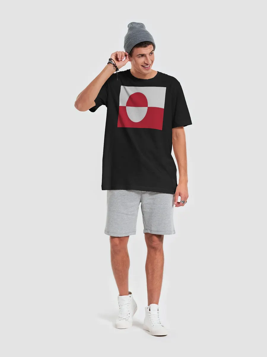 Exclusive Unisex Greenland Flag Graphic Tee by Graphic Grove product image (2)