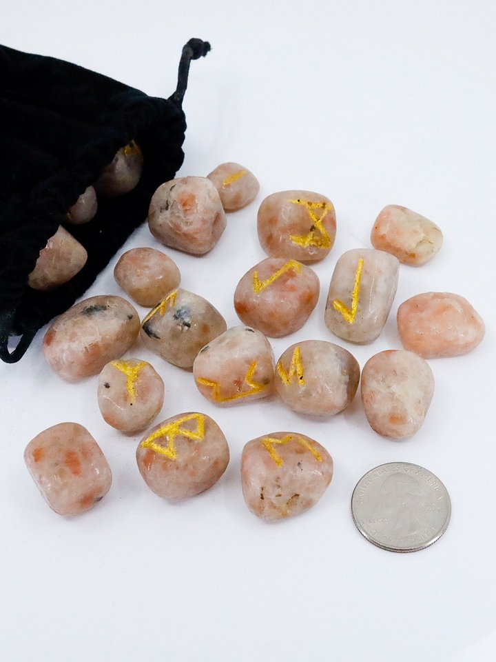 Sunstone Crystal Rune Stone Set product image (2)