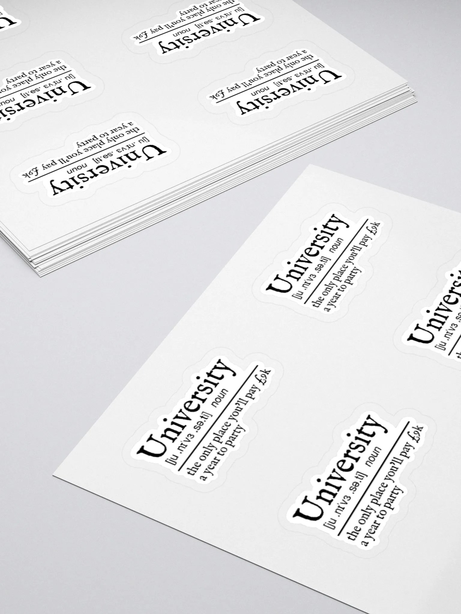 University Definition Sticker (MEDIUM Sheet) product image (4)