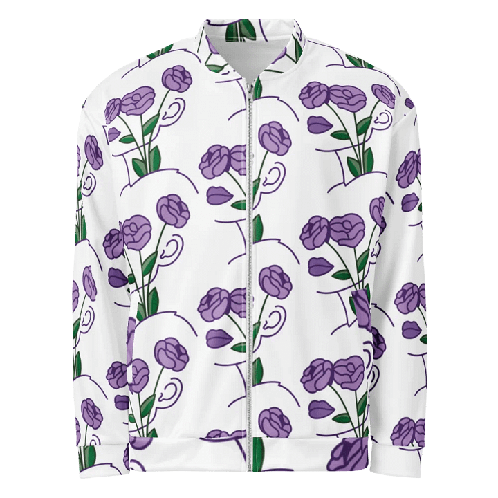 Purple Petals Bomber Jacket product image (1)