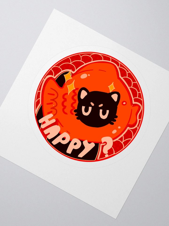 Mischievous Cat Kiss Cut Stickers product image (4)