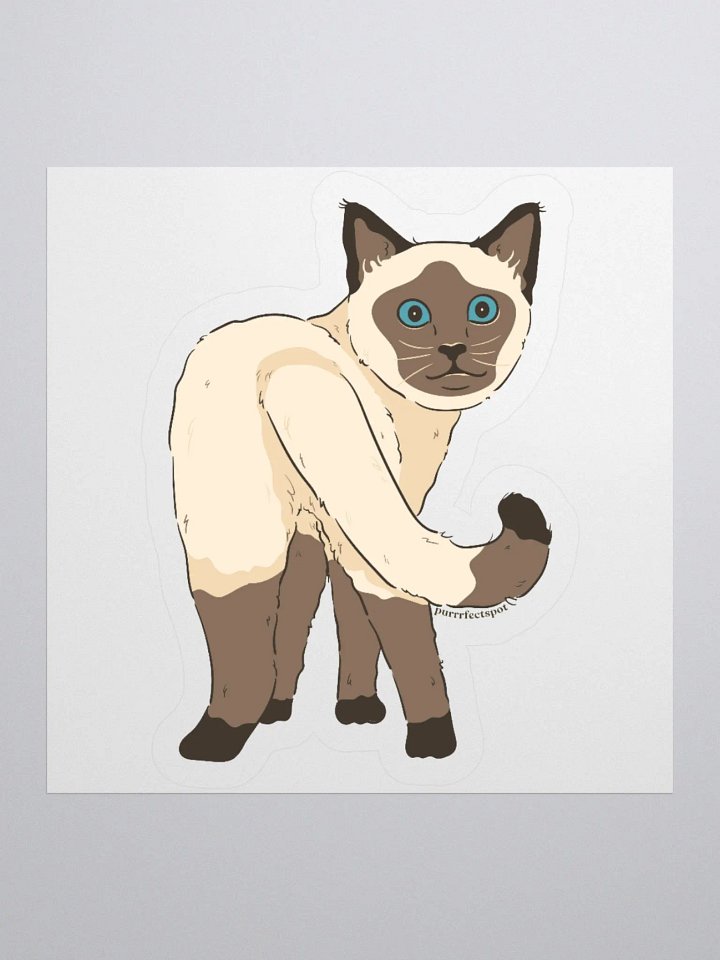 Siamese Cat Kiss Cut Stickers product image (2)