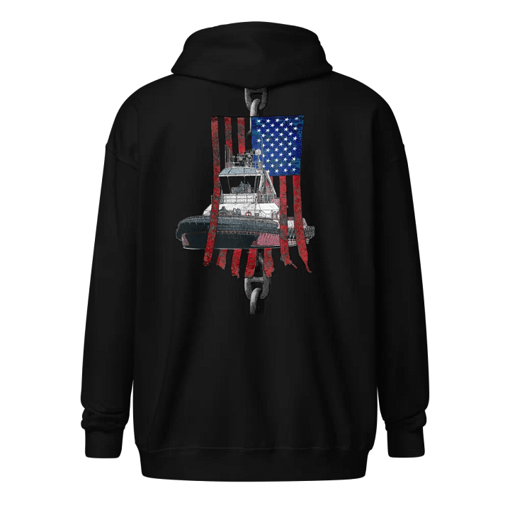 chain Athena Tug & CE Flage Zip Hoodie product image (1)