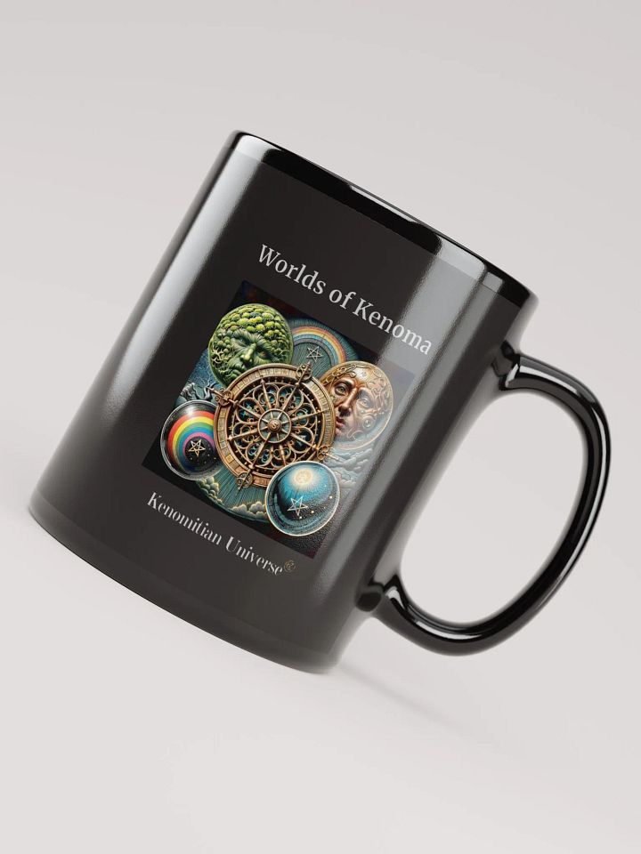 Worlds of Kenoma | Black Glossy Mug product image (1)