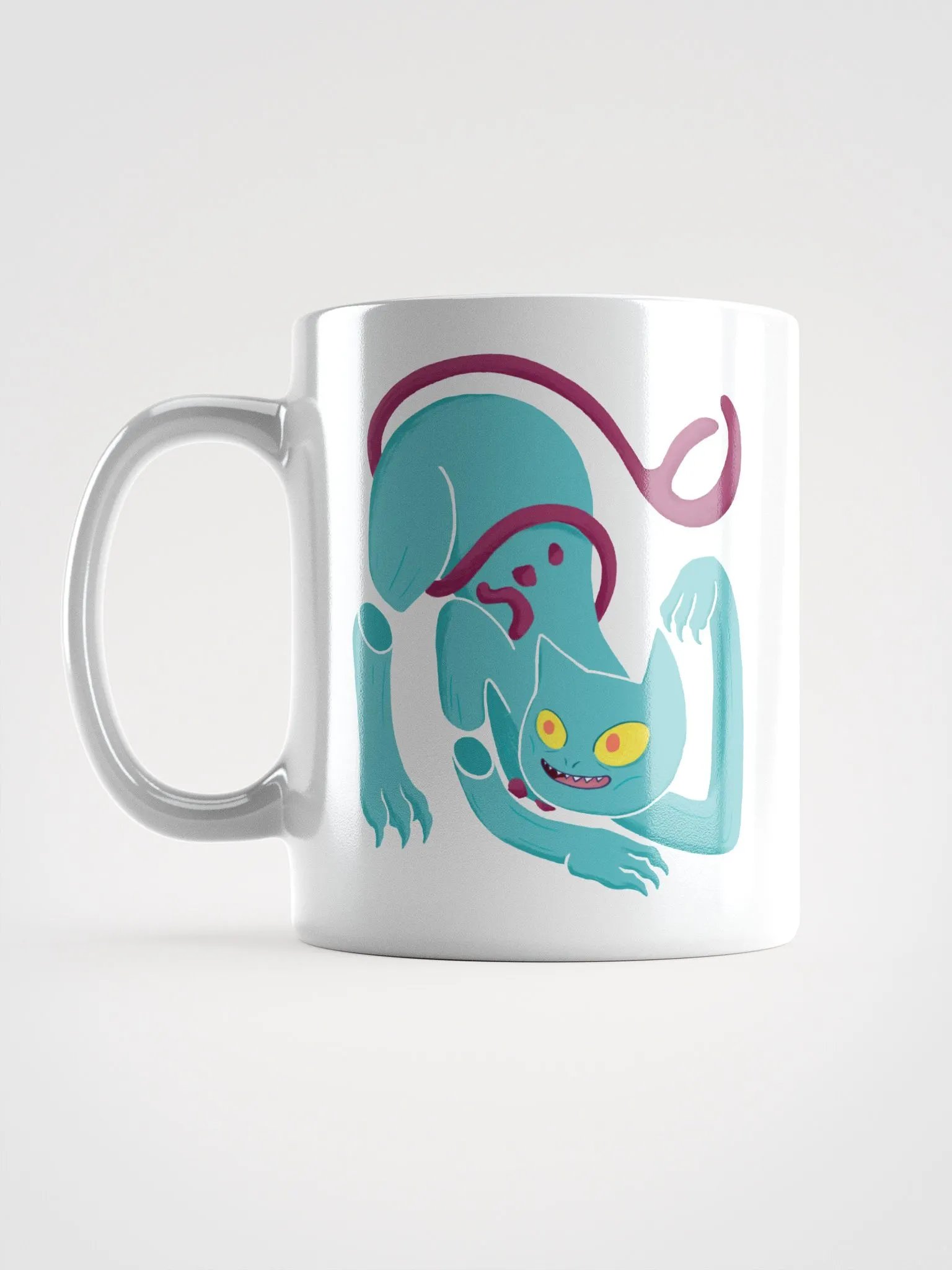 Demon Cat Mug Glossy White product image (1)