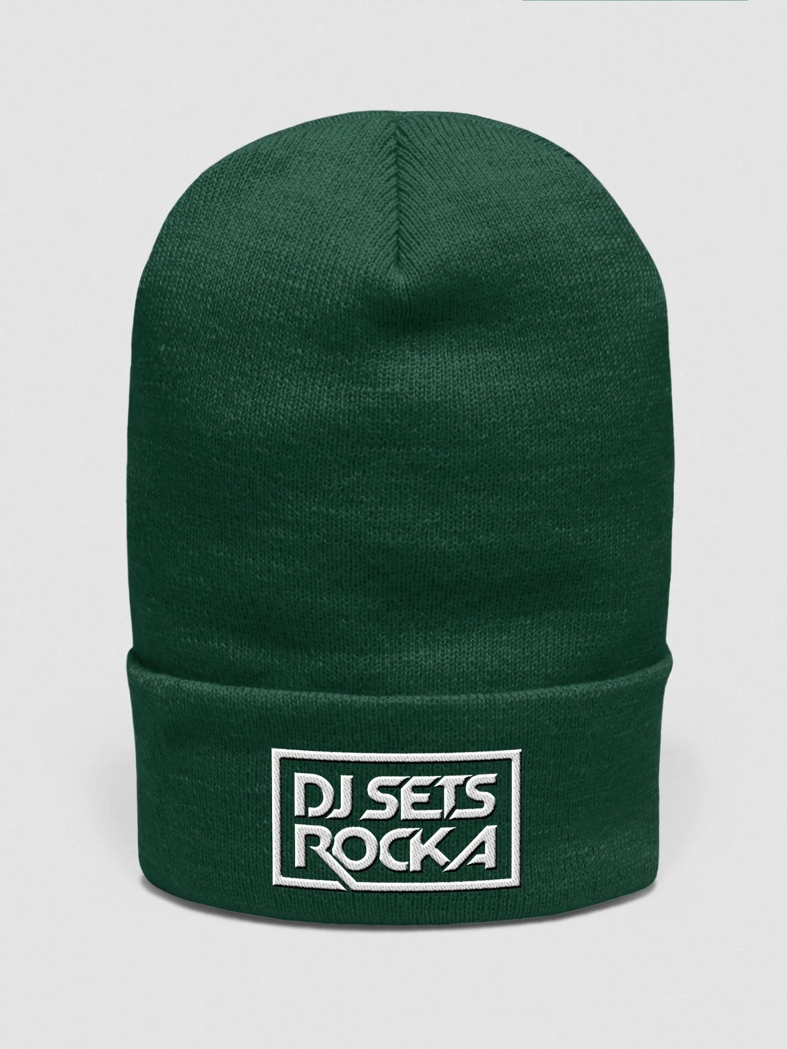 DJSETSROCKA GREEN BEANIE product image (1)