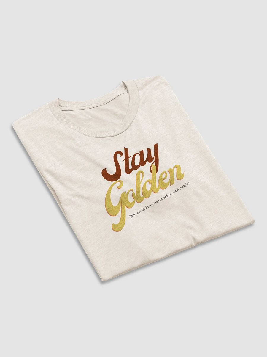 Vintage Script Stay Golden tee product image (6)