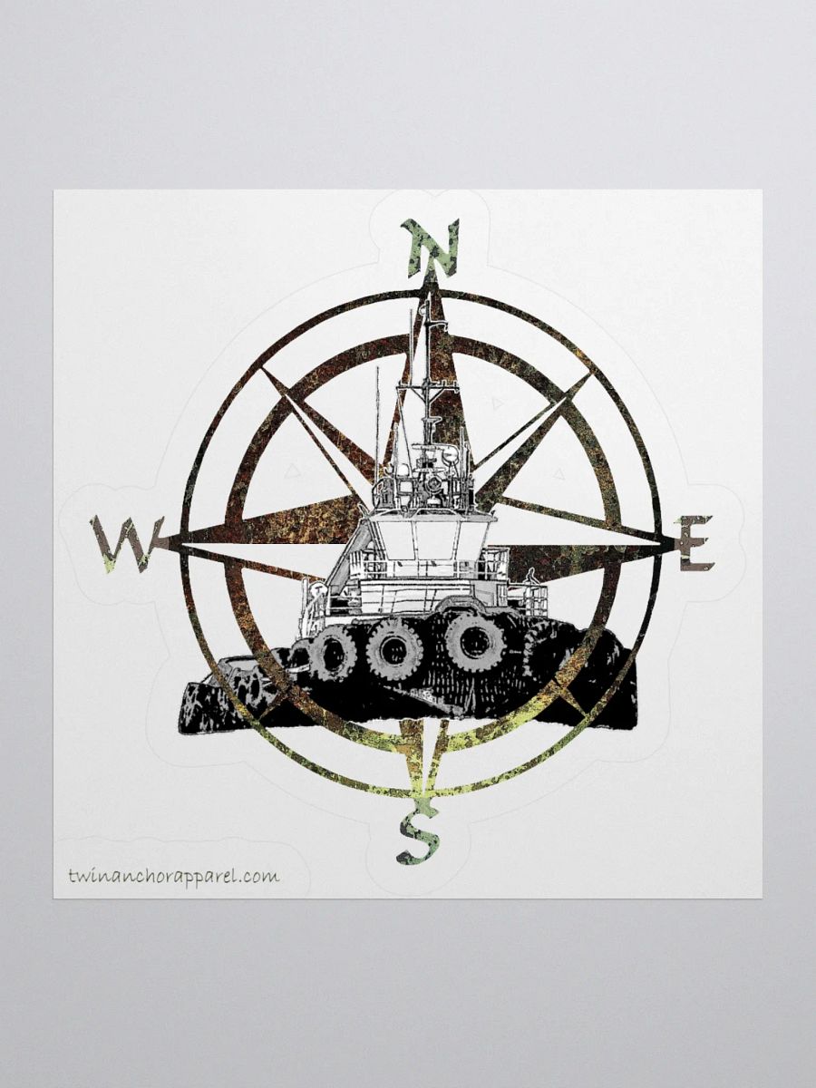 Compass Rose Marshall Foss Cut Stickers product image (1)