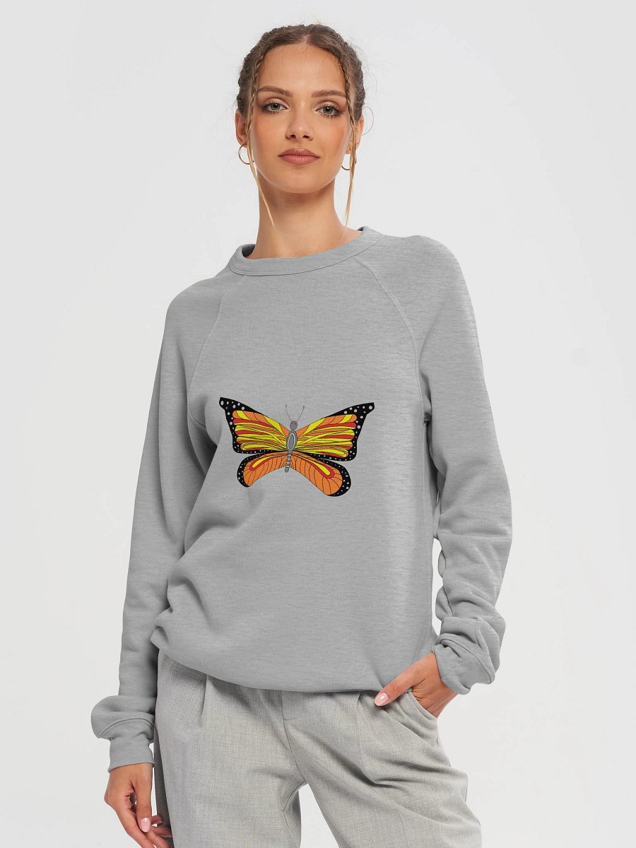 Vibrant Wings Butterfly Unisex Raglan Sweatshirt product image (21)