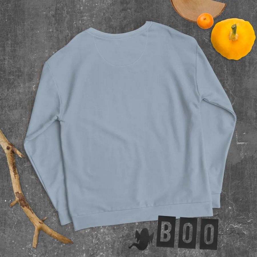 Plain Light Grayish Blue True Summer Unisex Recycled Polyester Heavyweight Premium Sweatshirt by Treasure Pie product image (11)