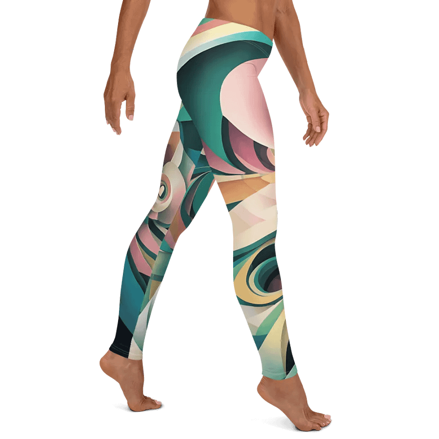 Abstract Lithographic Pattern Design leggings - V6 product image (5)