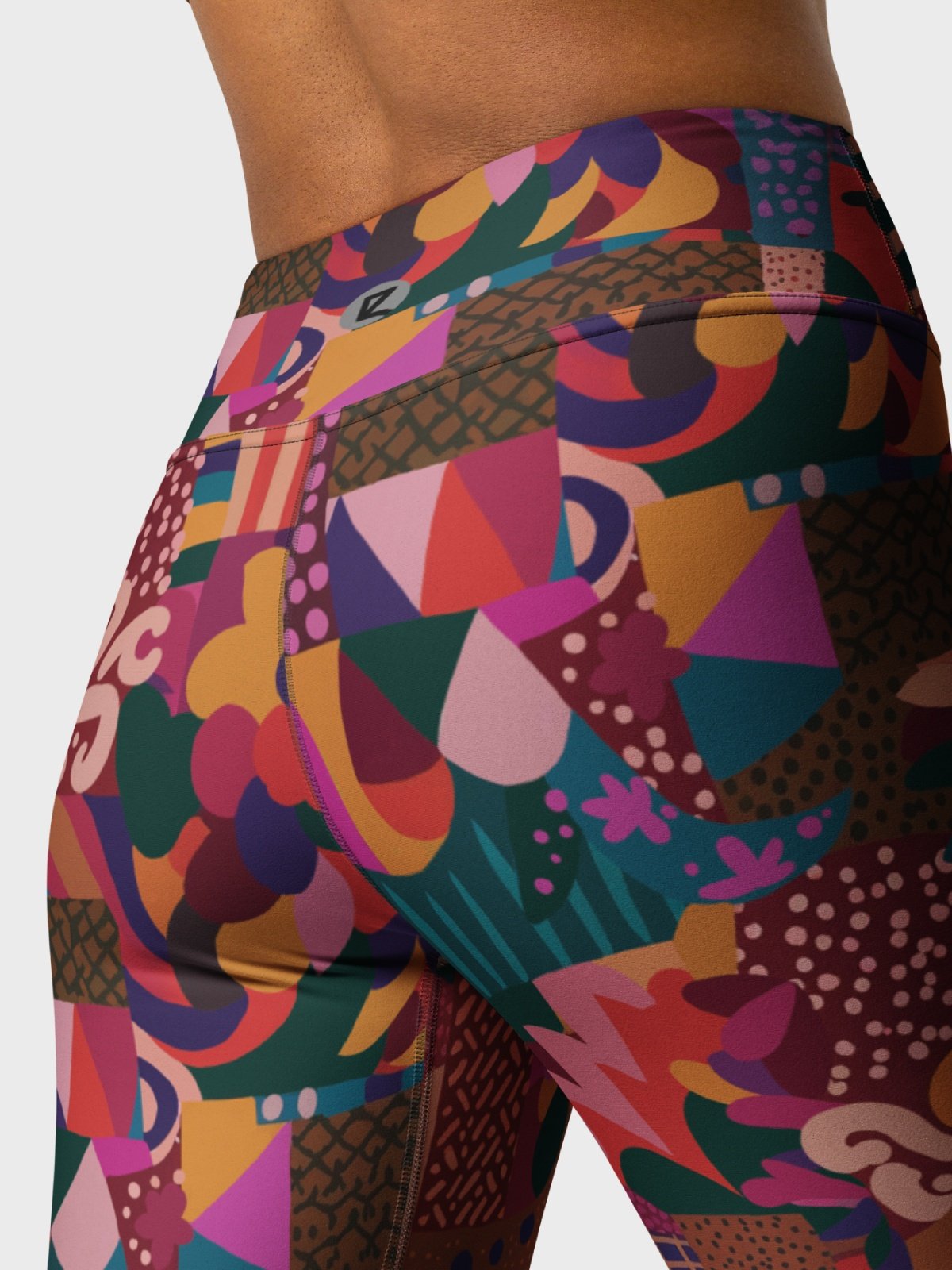 High-Waisted Leggings "Abstract African Ethnic Pattern" Printed product image (4)