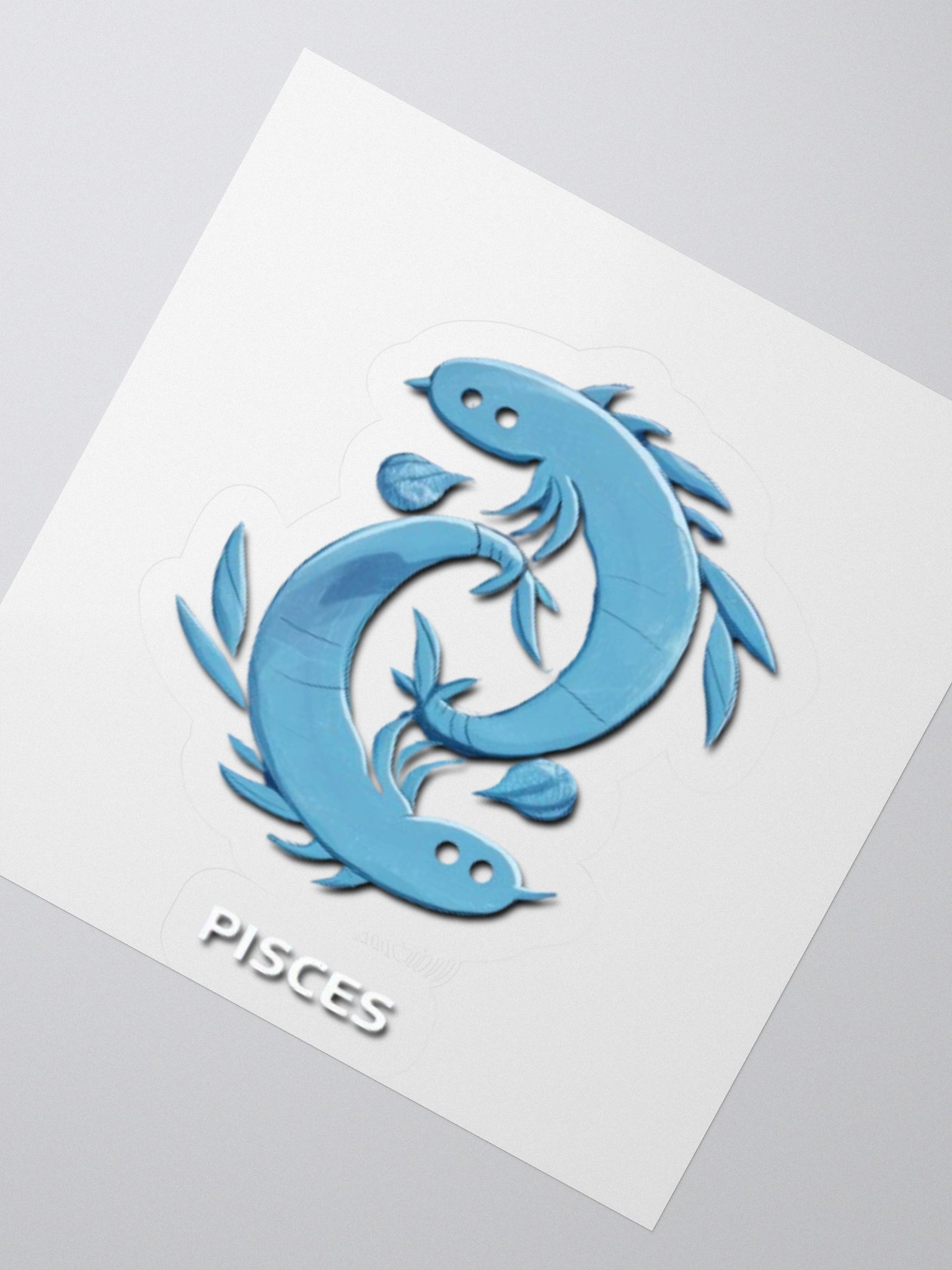 Exclusive Pisces Minimalist Sticker: Dual Fish Design - Perfect for Laptops, Cars, and Astrology Enthusiasts! product image (5)