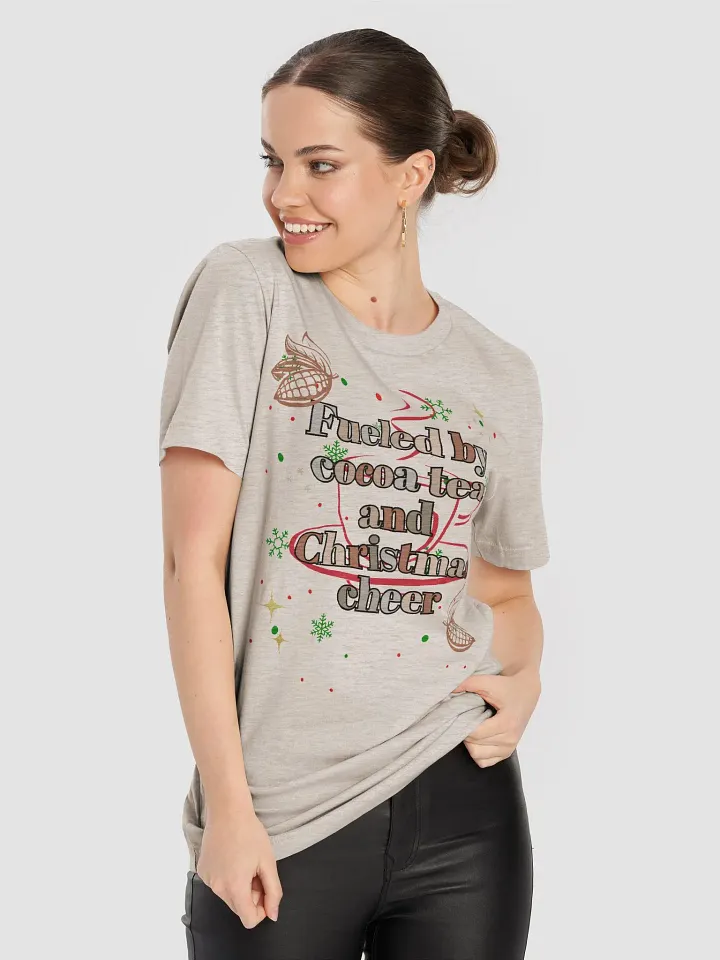 Festive Cocoa Tea & Christmas Cheer T-Shirt product image (2)