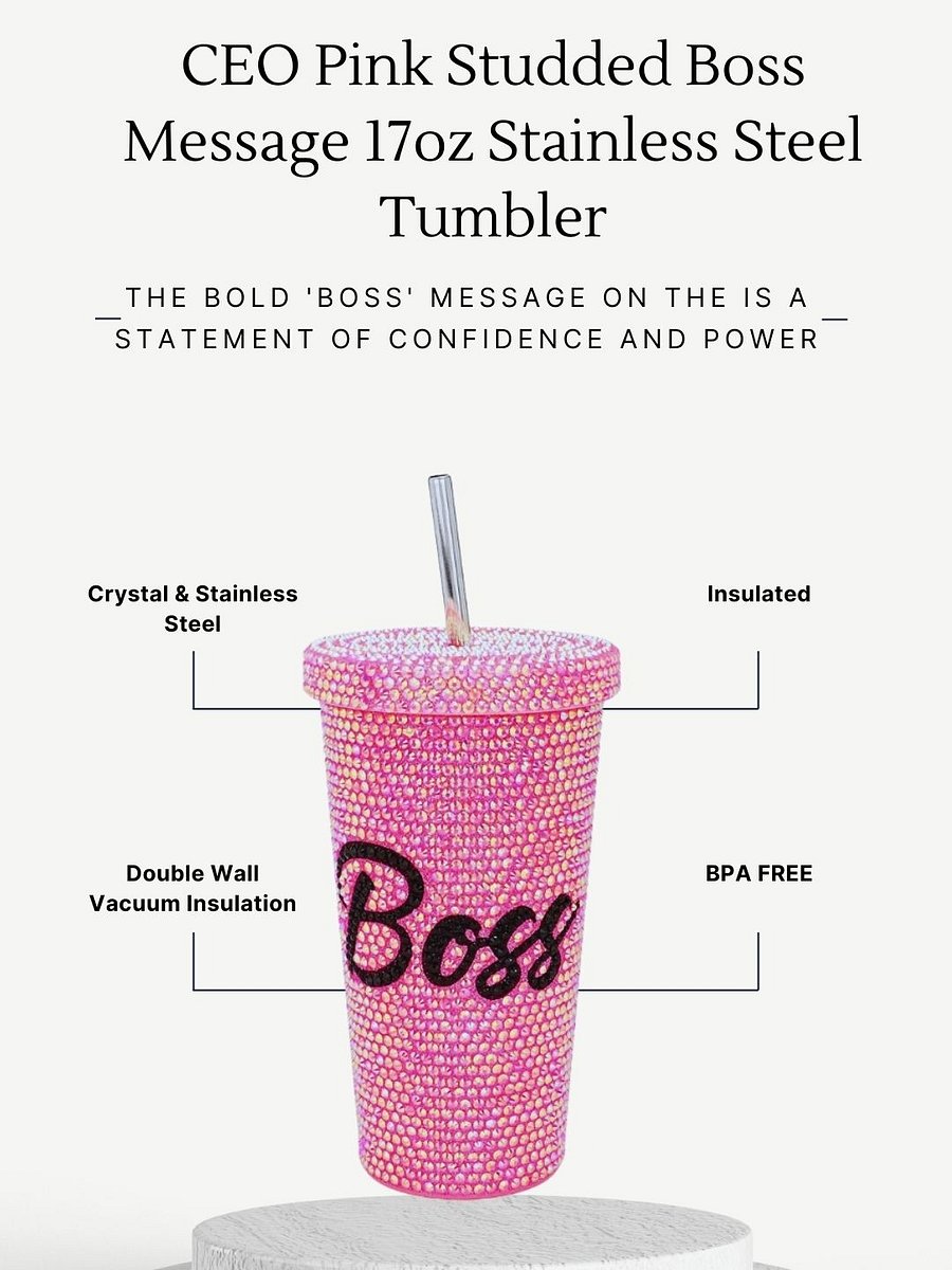 CEO Studded Boss Message 17oz Stainless Steel Tumbler product image (4)
