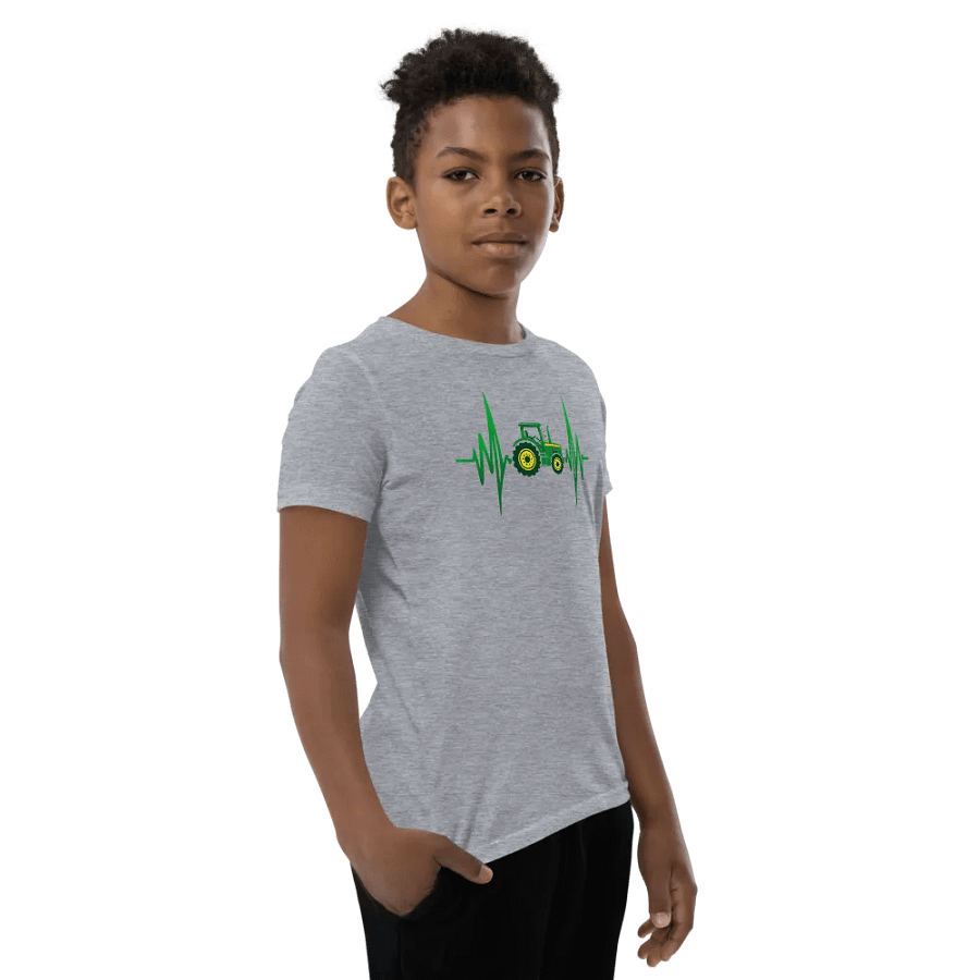 Tractor Heartbeat Youth T-Shirt product image (9)
