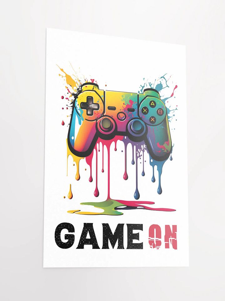Game On: Xbox Controller – Gaming Splattered Poster Paint product image (4)