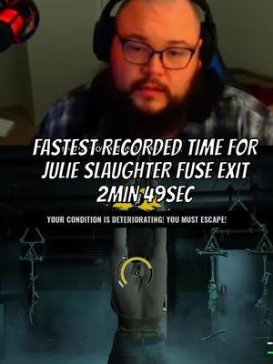 fastest recorded julie escape slaughter fuse exit #texaschainsawmassacregame #texaschainsawgame #texaschainsaw #kick #streamer #livestream #livestreamclips